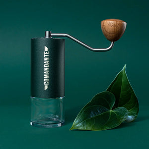 Comandante C40 Racing Green with leaf arrangement
