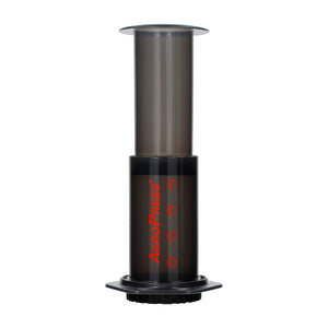 Aeropress with plunger in place