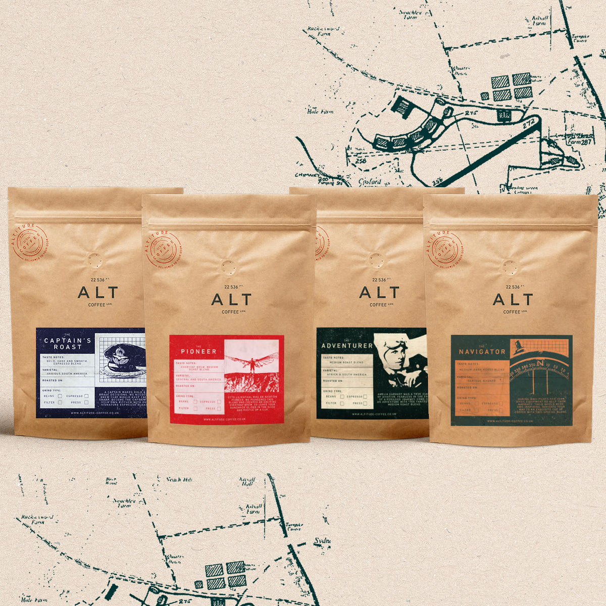 Award Winning Specialty Coffee 4 Pack Shot