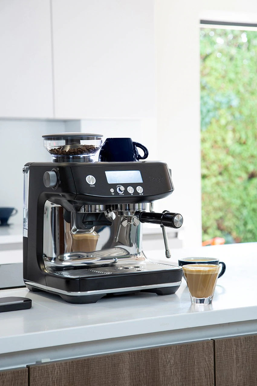 Sage Barista Pro Black Truffle on kitchen counter