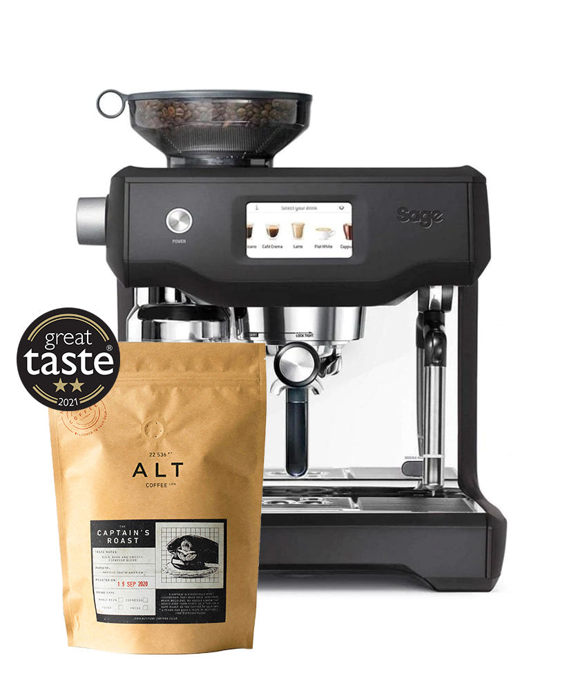 Sage Oracle Touch Black Truffle with coffee gift