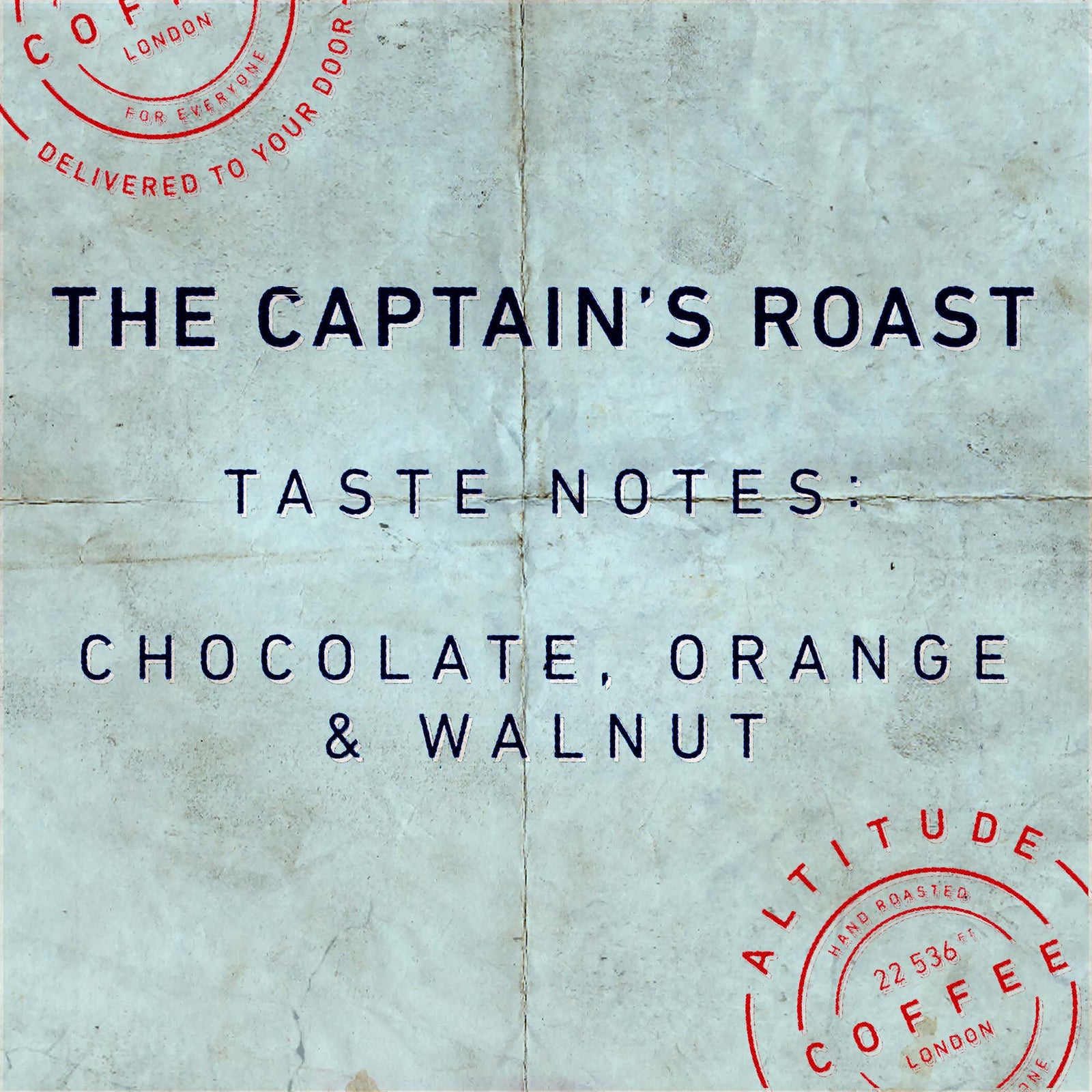 The Captain's Roast Espresso Blend. Specialty coffee blend