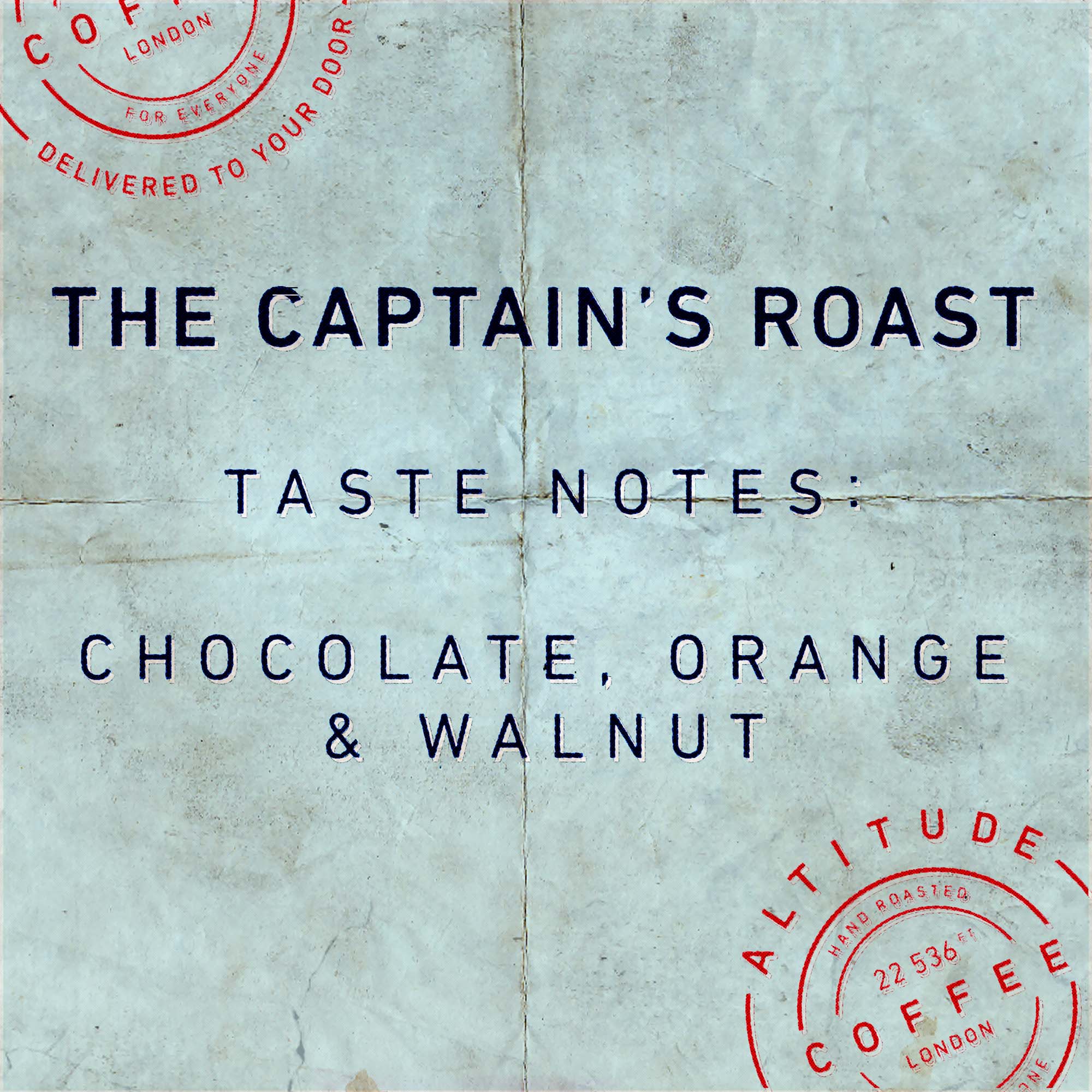 The Captain's Roast Espresso Blend. Specialty coffee blend