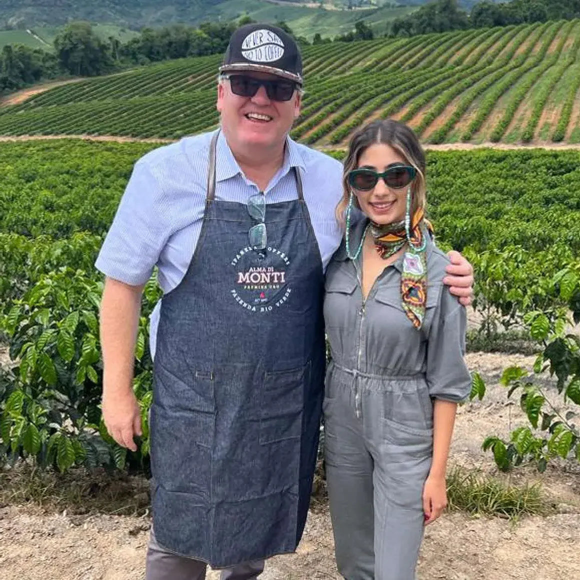 Mercanta team visiting coffee farm