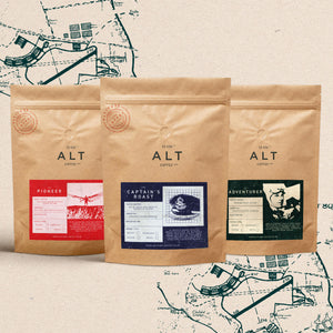 Specialty coffee blends triple pack shot