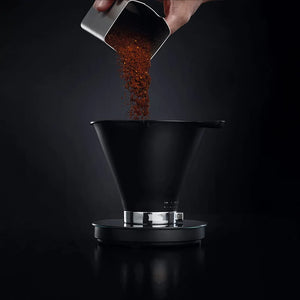 Ground coffee made with a Wilfa Uniform Grinder
