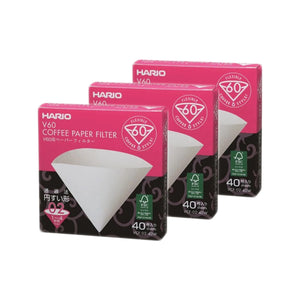 Hario V60 Coffee Filter Papers - Size 02 - White (40 pack)