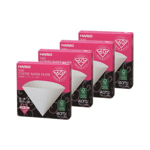 Hario V60 Coffee Filter Papers - Size 02 - White (40 pack)