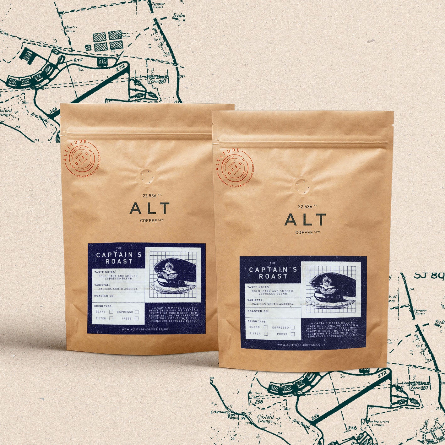 The Captain's Roast 1kg coffee subscription