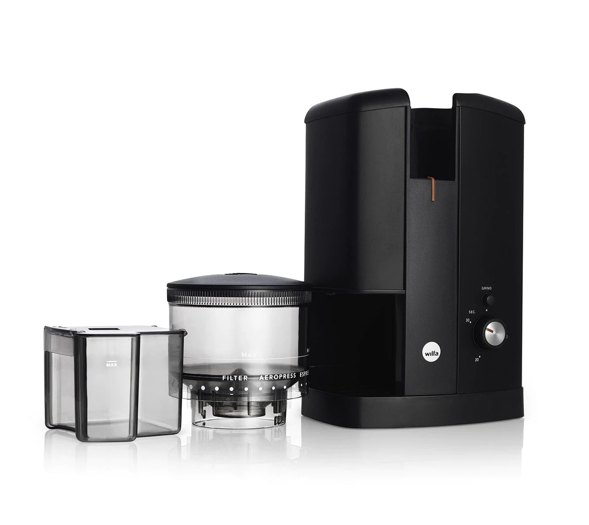 Wilfa Svart Aroma Precision Coffee Grinder - Black - Altitude Coffee London